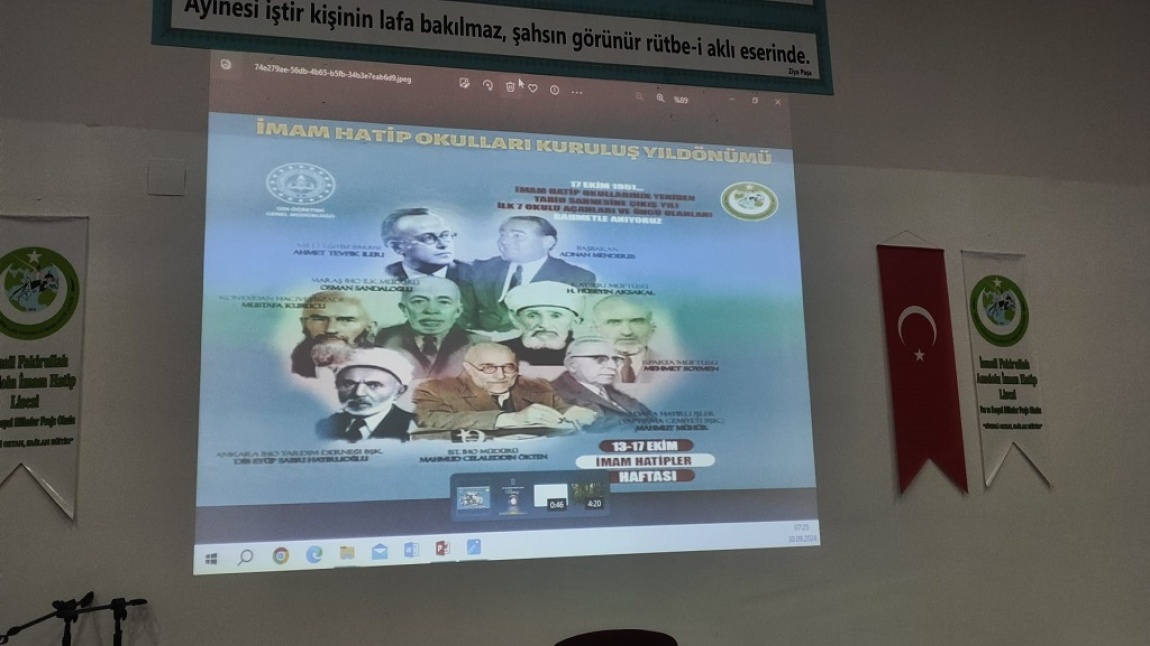 İmam Hatip Okulları Kuruluş Yıl Dönümü Etkinlikleri 